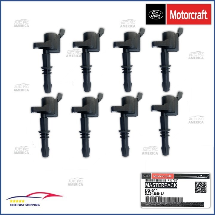 (8) NEW Genuine OEM Ford Motorcraft 04-2008 Ignition Coil DG511 4.6L 5.4L