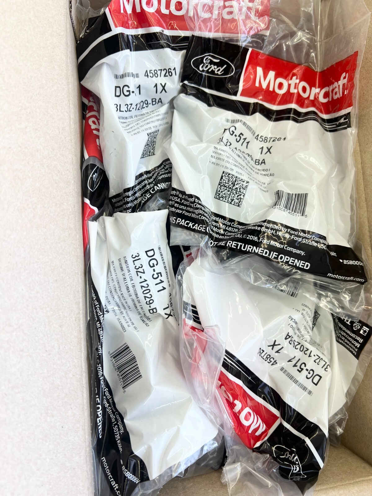 (8) NEW Genuine OEM Ford Motorcraft 04-2008 Ignition Coil DG511 4.6L 5.4L