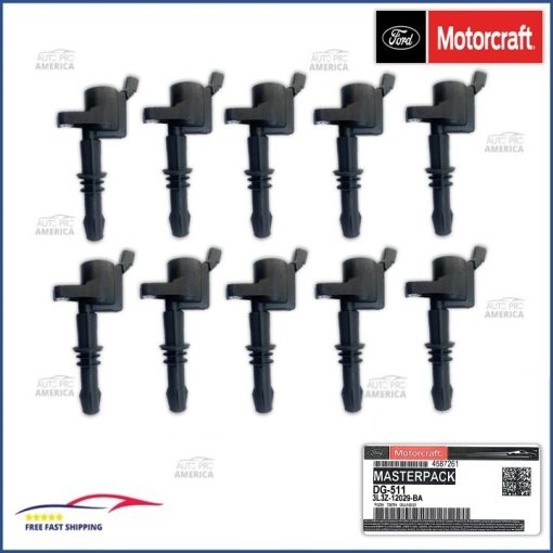 (10) NEW Genuine OEM Ford Motorcraft 04-2008 Ignition Coil  DG511 4.6L 5.4L 6.8L