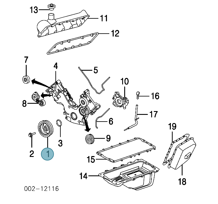 Harmonic Balancer 4.6L 2001-UP FORD Mustang Crown Victoria Town Car 1W7Z6312AA