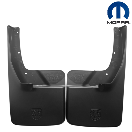 REAR Splash Guards with Ram Logo 2009-2023 Dodge Ram 1500 2500 3500 MOPAR OEM