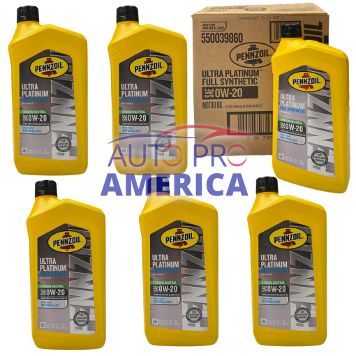 Pennzoil Oil 6Qts Pack 0W-20 Ultra Platinum Full Synthetic MOPAR Made in USA OEM