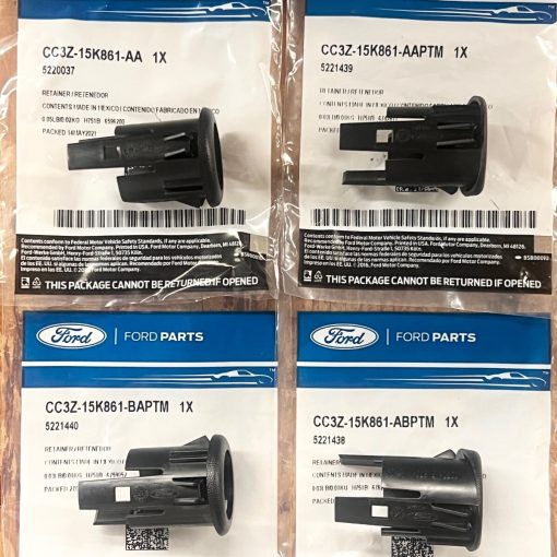 Rear Bumper Backup Sensor Retainer Brackets Ford Super Duty 2008-2016 4pcs OEM