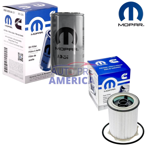 OEM Mopar Diesel Fuel & Oil Filter 68065608AB 5083285AA Ram 2500 3500 4500 5500