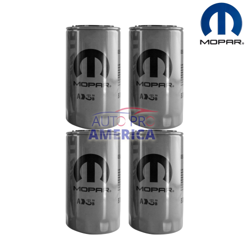 OEM MOPAR FITS 1989-2024 DODGE RAM 5.9L 6.7L DIESEL OIL FILTER 5083285AA 4pcs