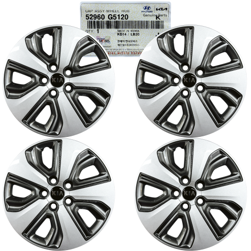 Wheel Hub Cap Covers for 2017-2021 Kia Niro 52960G5120 OEM 4pcs SET GENUINE NEW