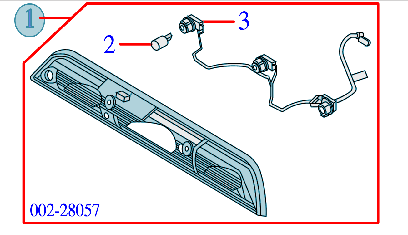 High Mount 3rd Brake Light for 2015-2017 Ford F150 F250 F350 F450