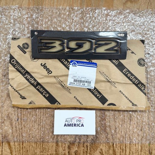 BRONZE FRONT FENDER EMBLEM BADGE LEFT 2021-25 JEEP WRANGLER 392 MOPAR OEM