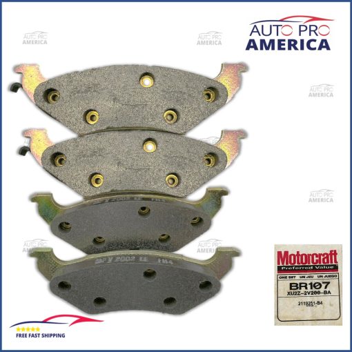 Riveted Brake Pads for 1990-1995 Ford Crown Victoria Mercury Grand Marquis OEM