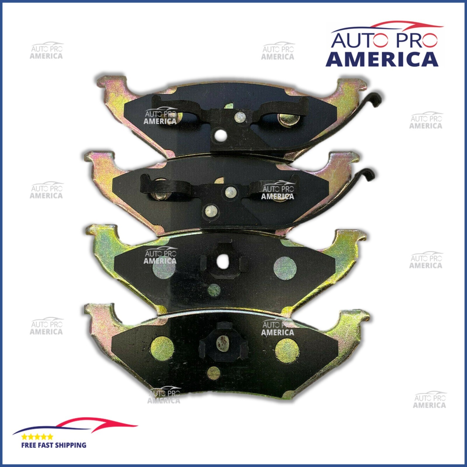 Riveted Brake Pads for 1990-1995 Ford Crown Victoria Mercury Grand Marquis OEM