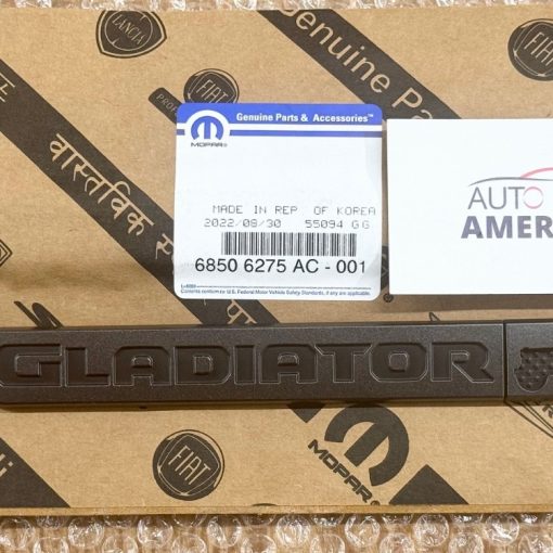 80TH ANNIVERSARY JEEP GLADIATOR FENDER EMBLEM LEFT DRIVER OEM MOPAR 68506275AC